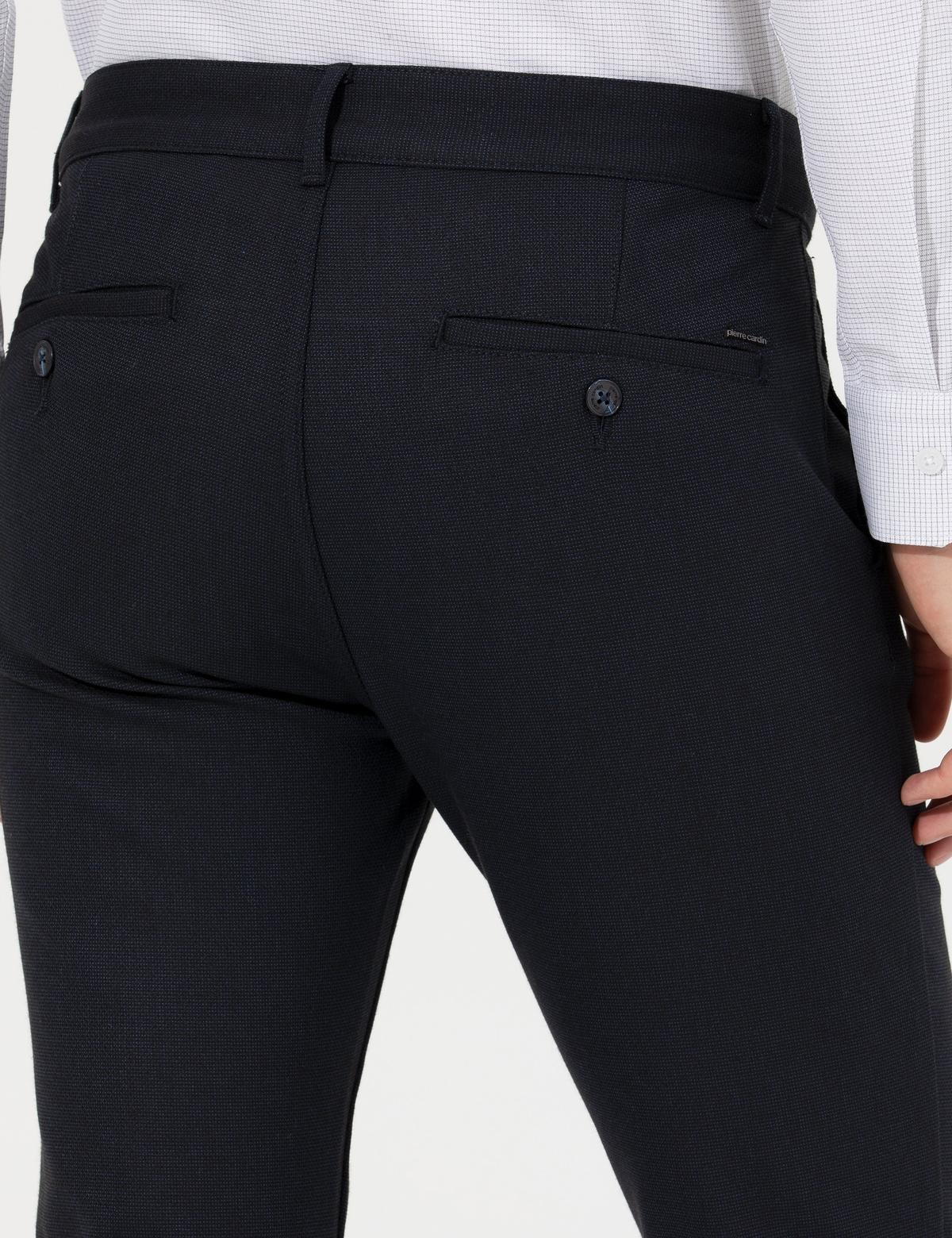 Lacivert Slim Fit Kanvas Pantolon - 50259761194