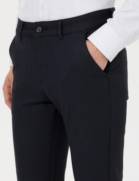 Lacivert Slim Fit Kanvas Pantolon - 50259761194