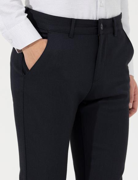 Lacivert Slim Fit Kanvas Pantolon - 50259761194