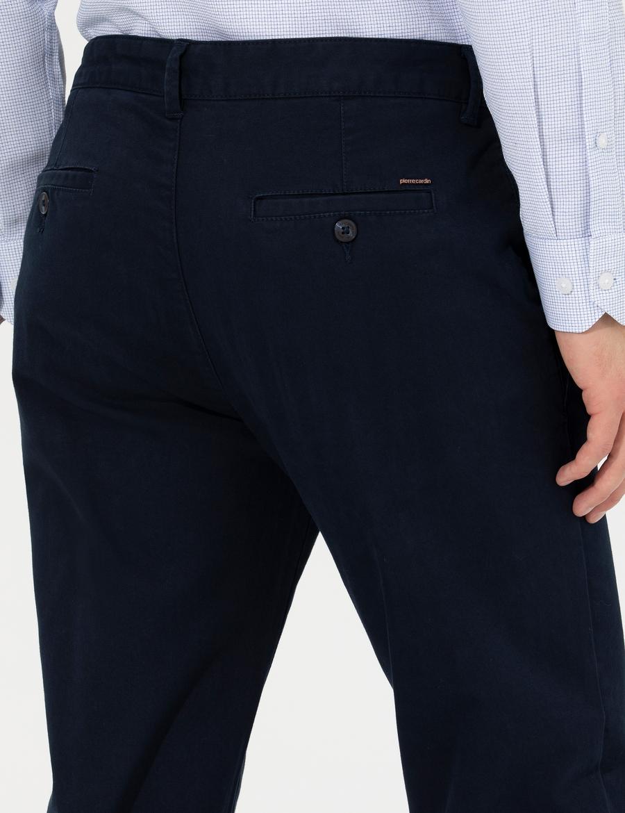 Lacivert Regular Fit Kanvas Pantolon