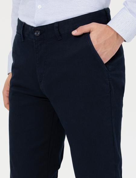 Lacivert Regular Fit Kanvas Pantolon - 50259782110