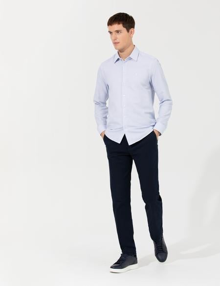 Lacivert Regular Fit Kanvas Pantolon - 50259782110