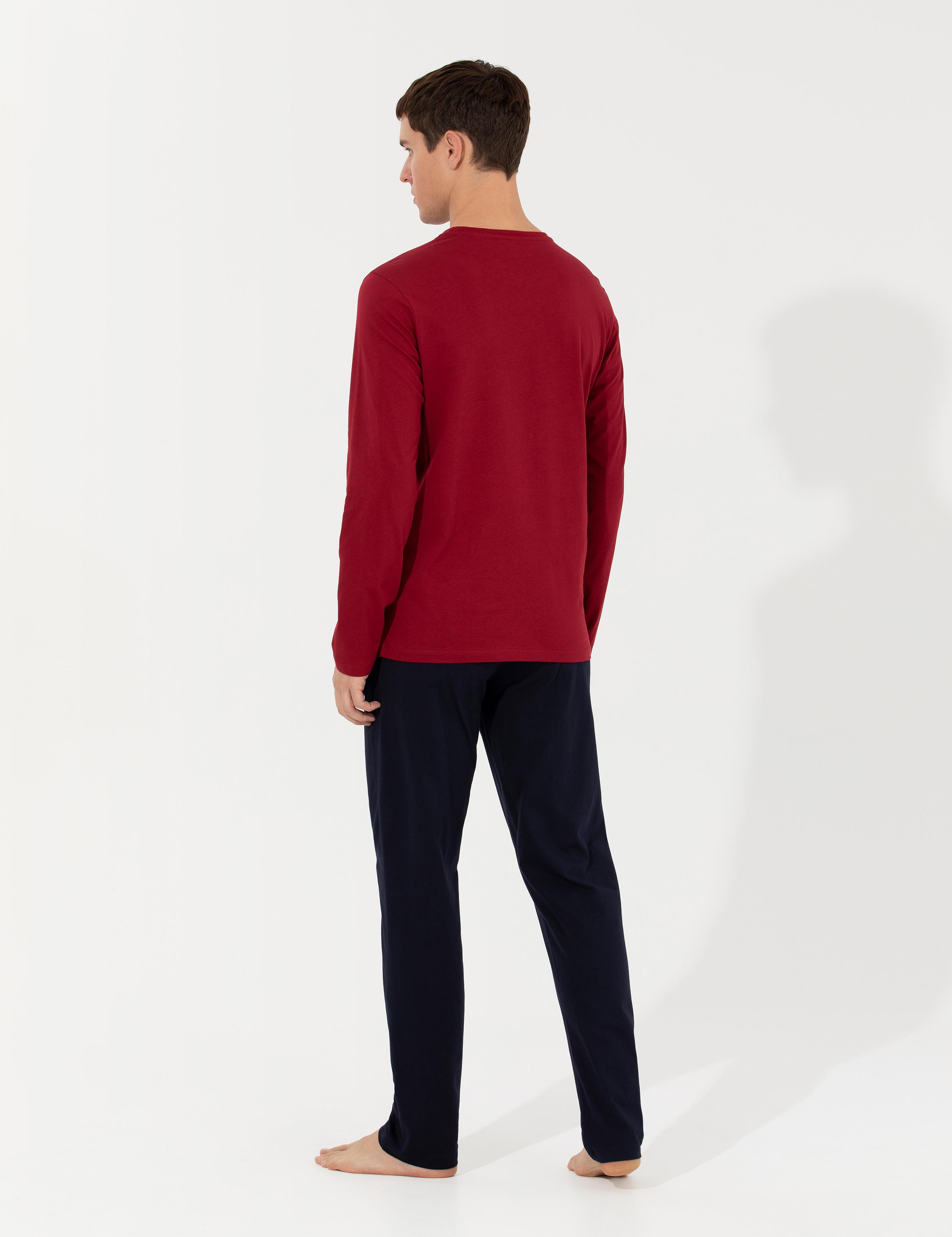 Bordo Pijama Takımı