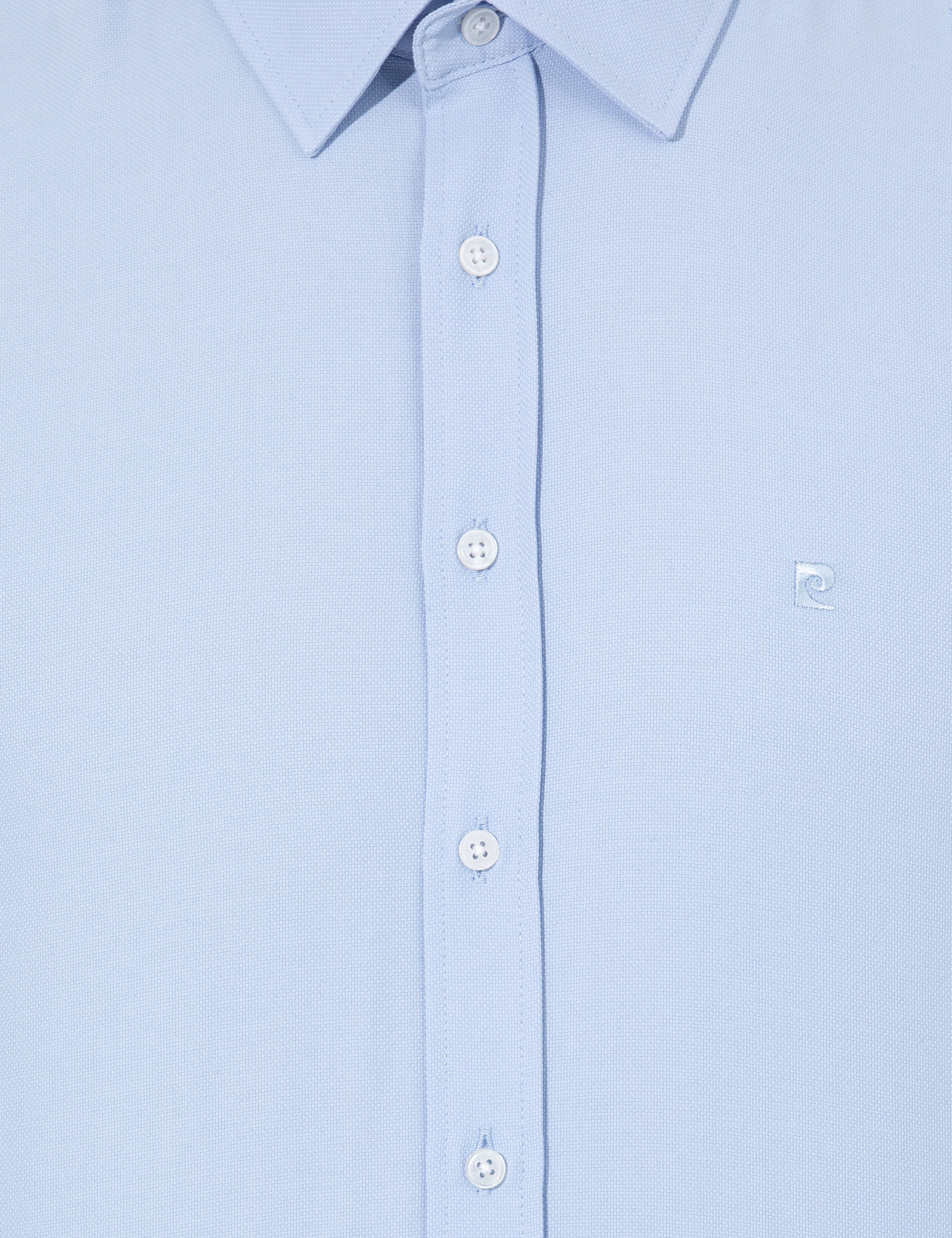 Koyu Mavi Slim Fit Oxford Gömlek - Image 6