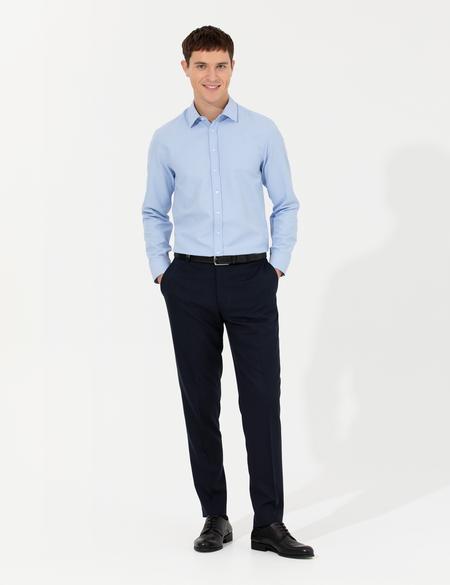 Koyu Mavi Slim Fit Oxford Gömlek - 50260068033