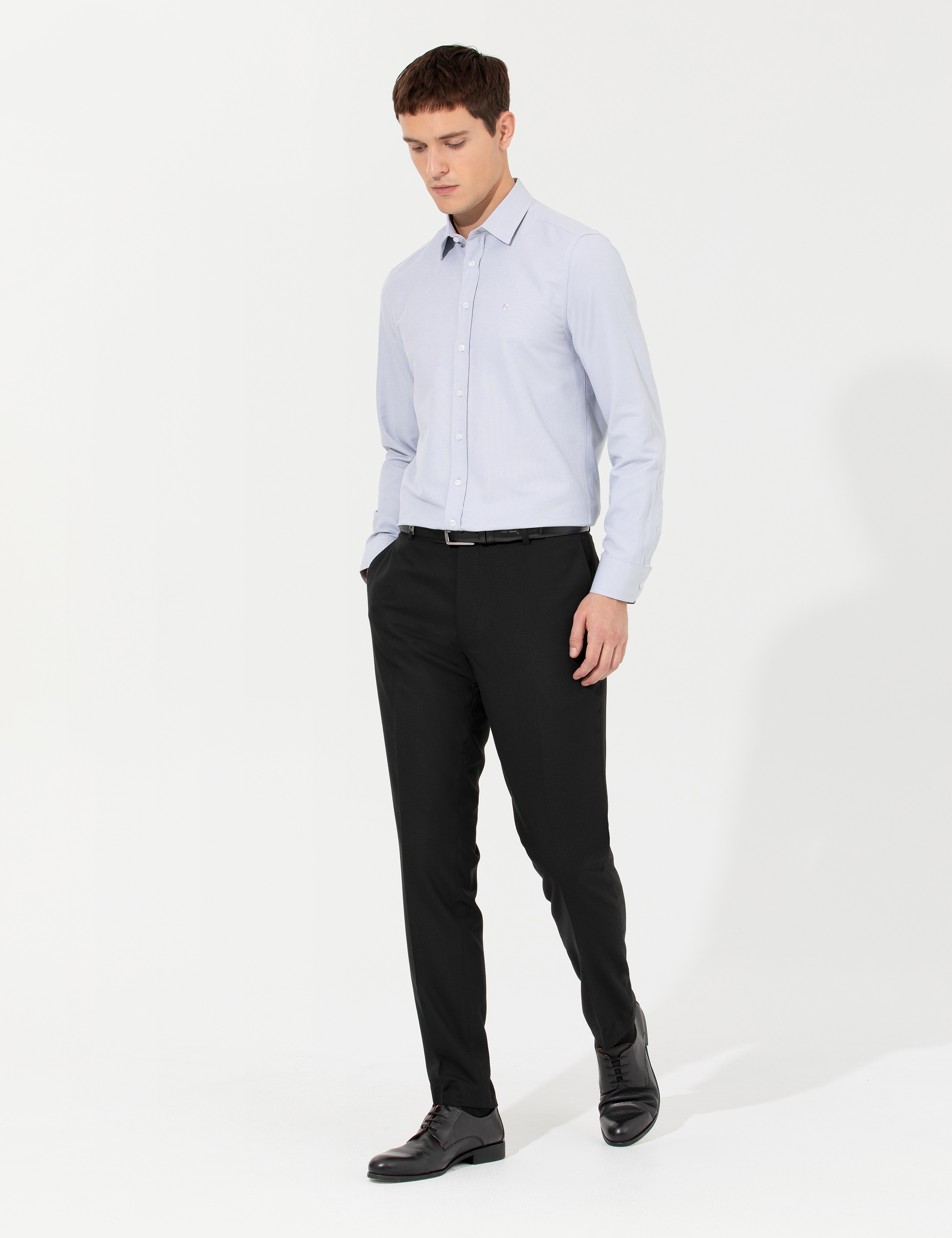 Siyah Ex. Slim Fit Kumaş Pantolon