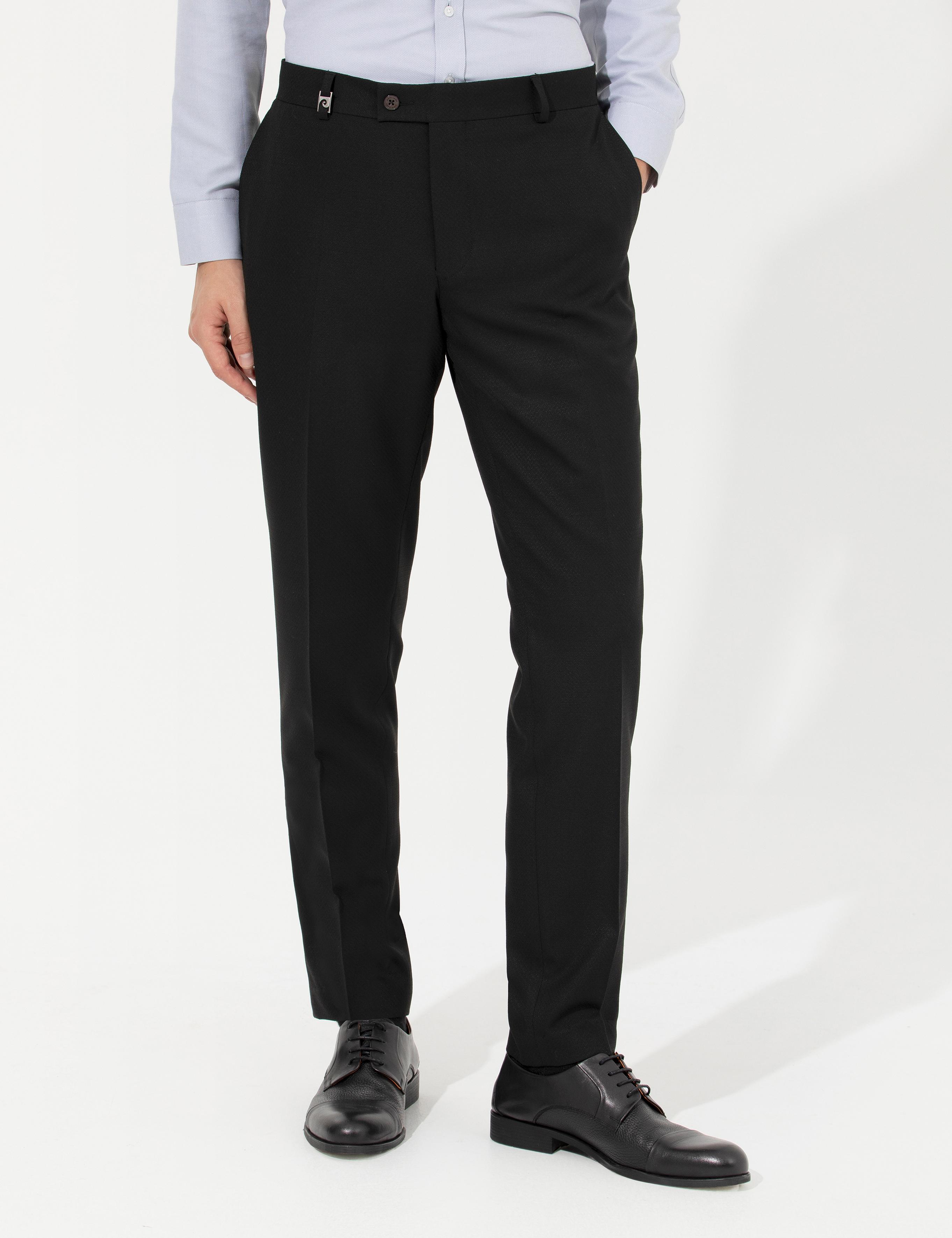 Siyah Ex. Slim Fit Kumaş Pantolon