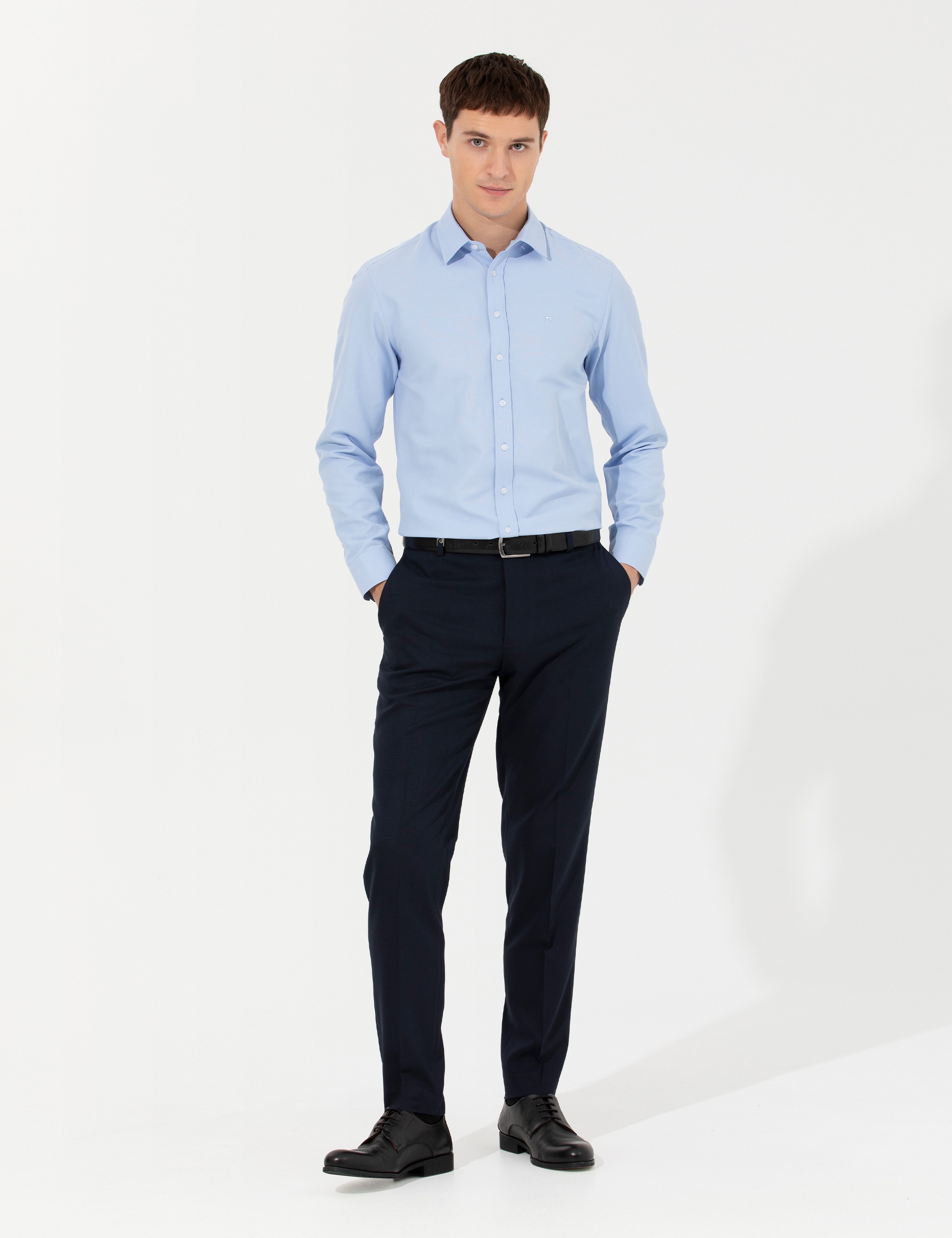 Lacivert Ex. Slim Fit Kumaş Pantolon - Image 3