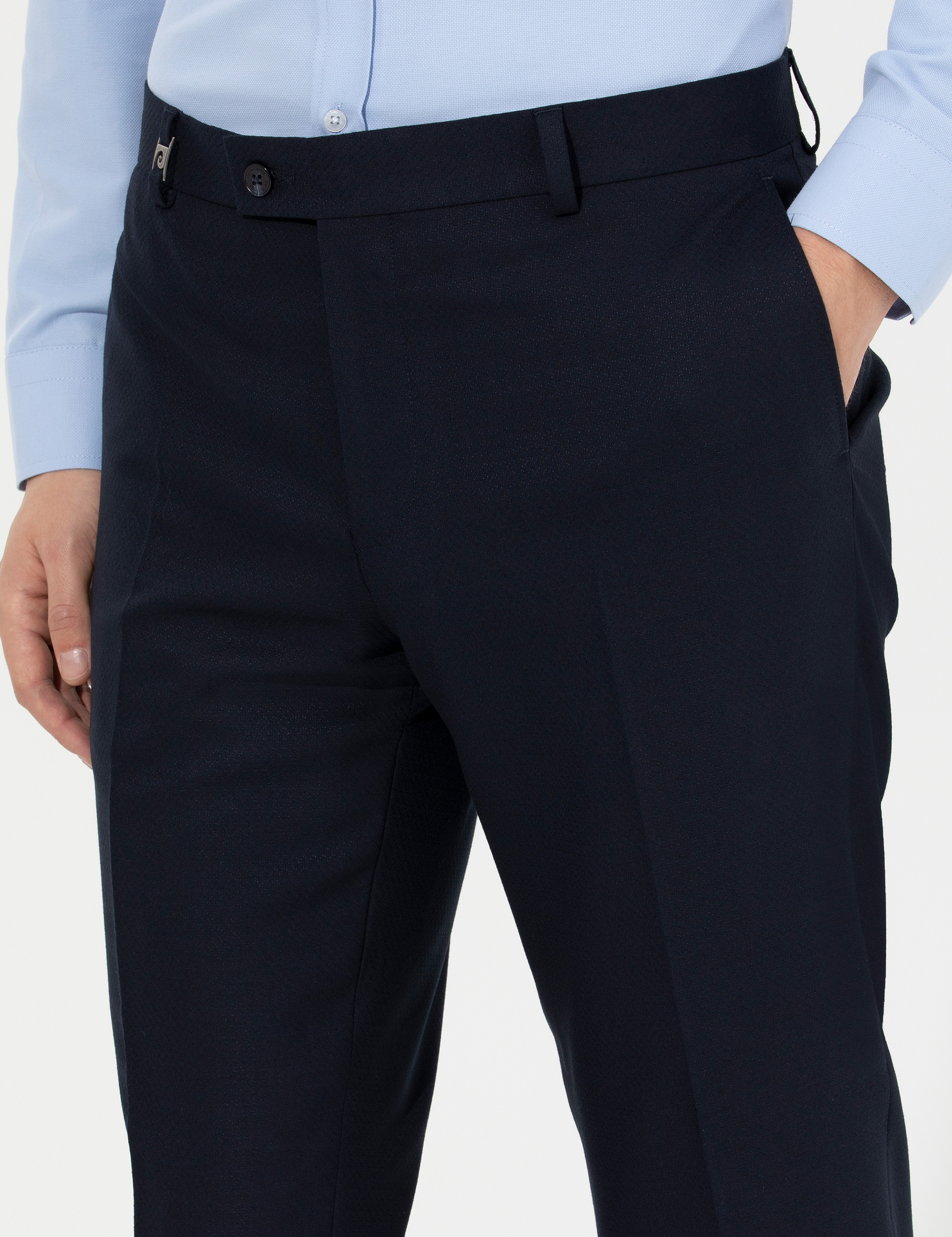 Lacivert Ex. Slim Fit Kumaş Pantolon - Image 5
