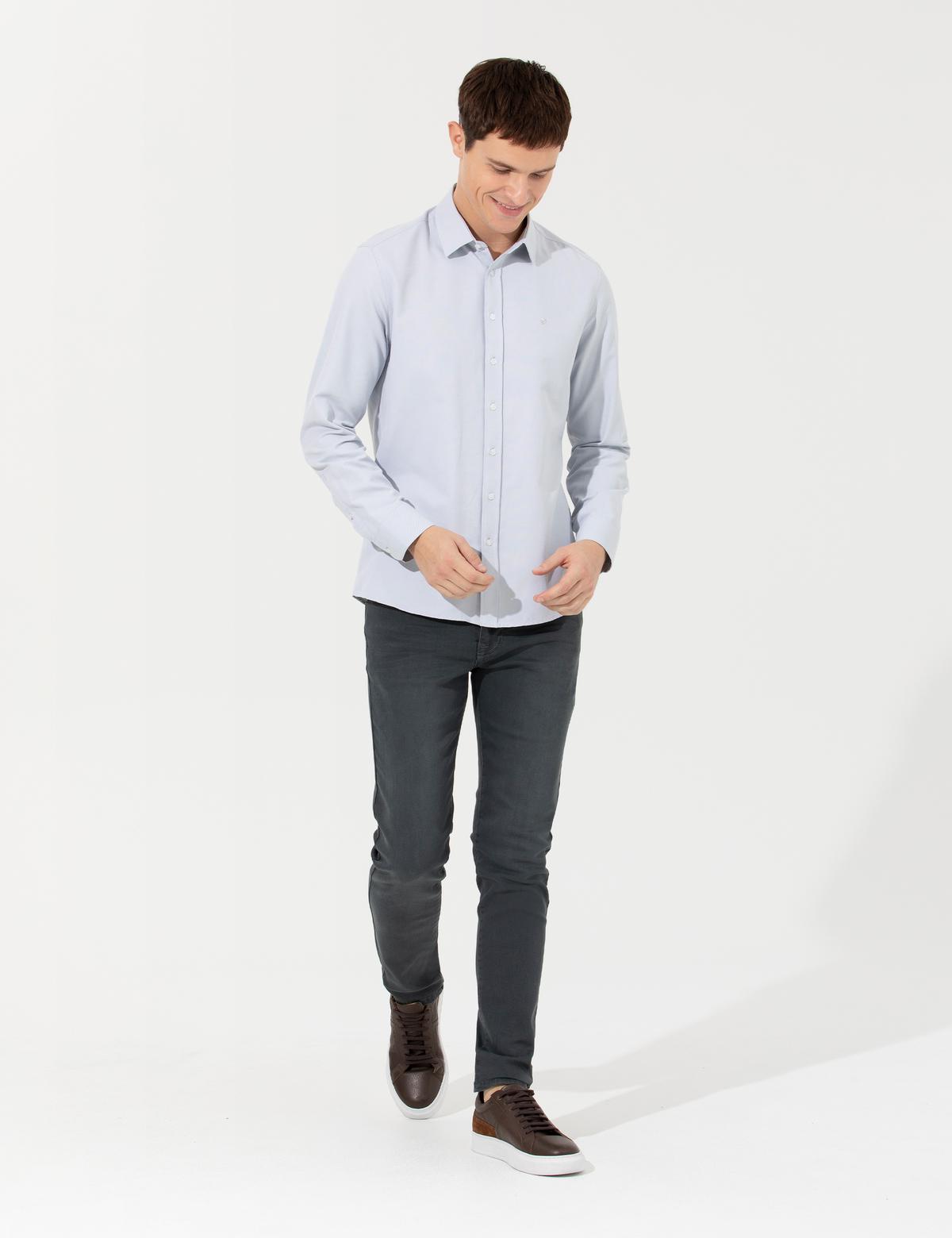Haki Slim Fit Jean Pantolon