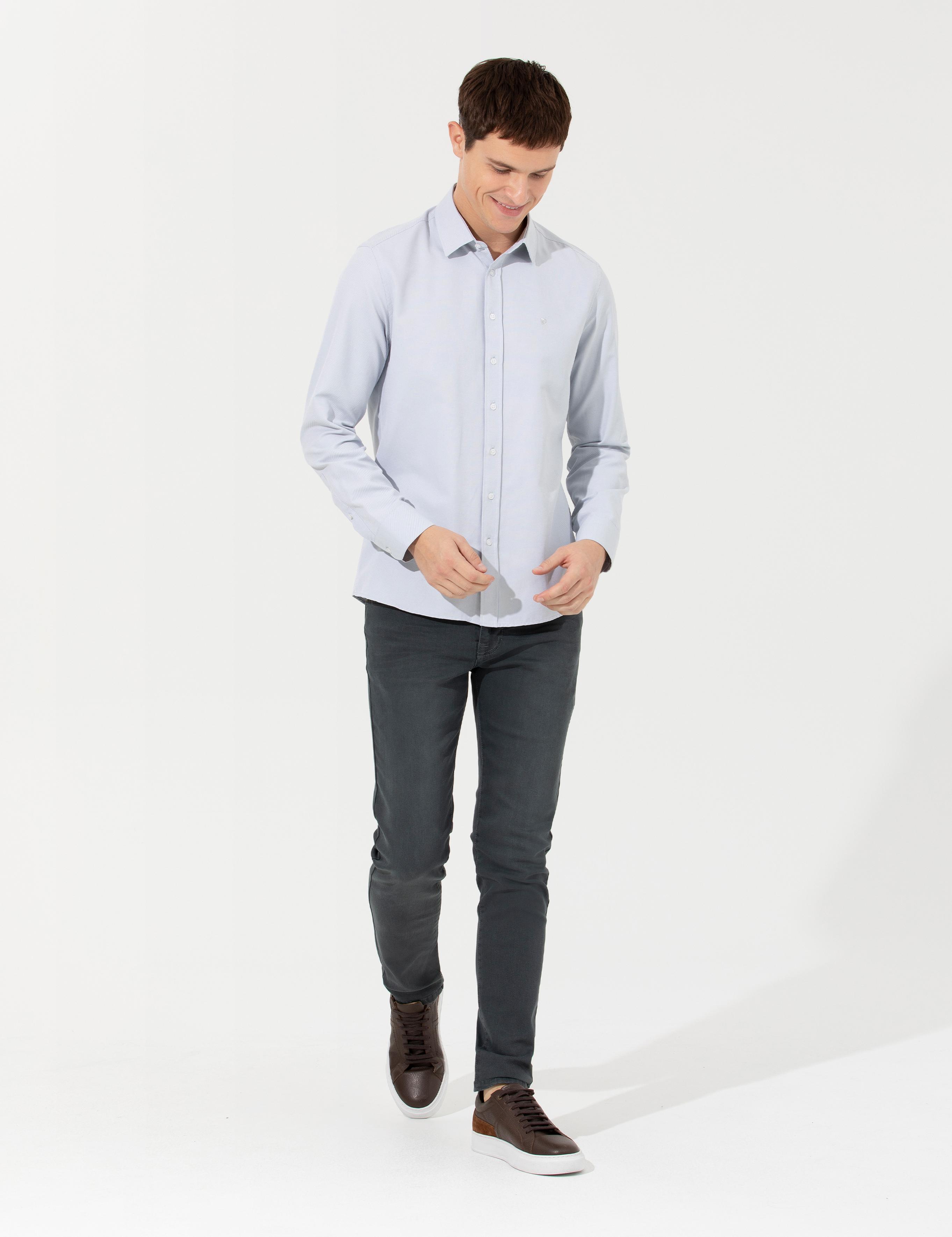Haki Slim Fit Jean Pantolon