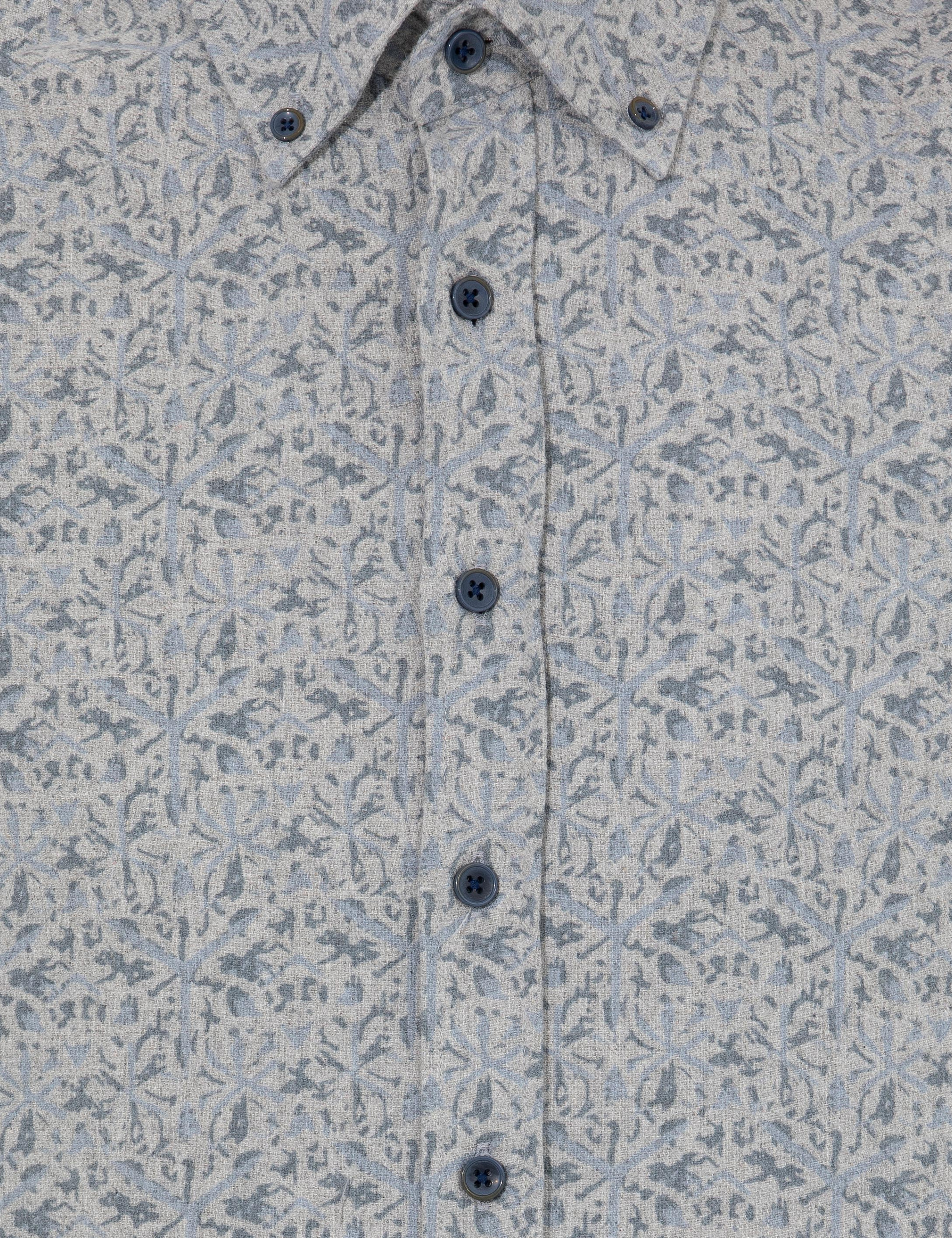 Mavi Slim Fit Uzun Kollu Gömlek - Image 6
