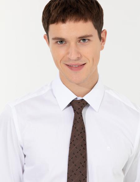 Beyaz Slim Fit Uzun Kollu Klasik Gömlek - 50256437021