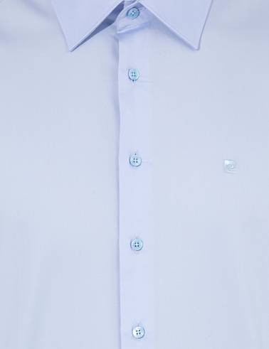 Koyu Mavi Slim Fit Uzun Kollu Klasik Gömlek