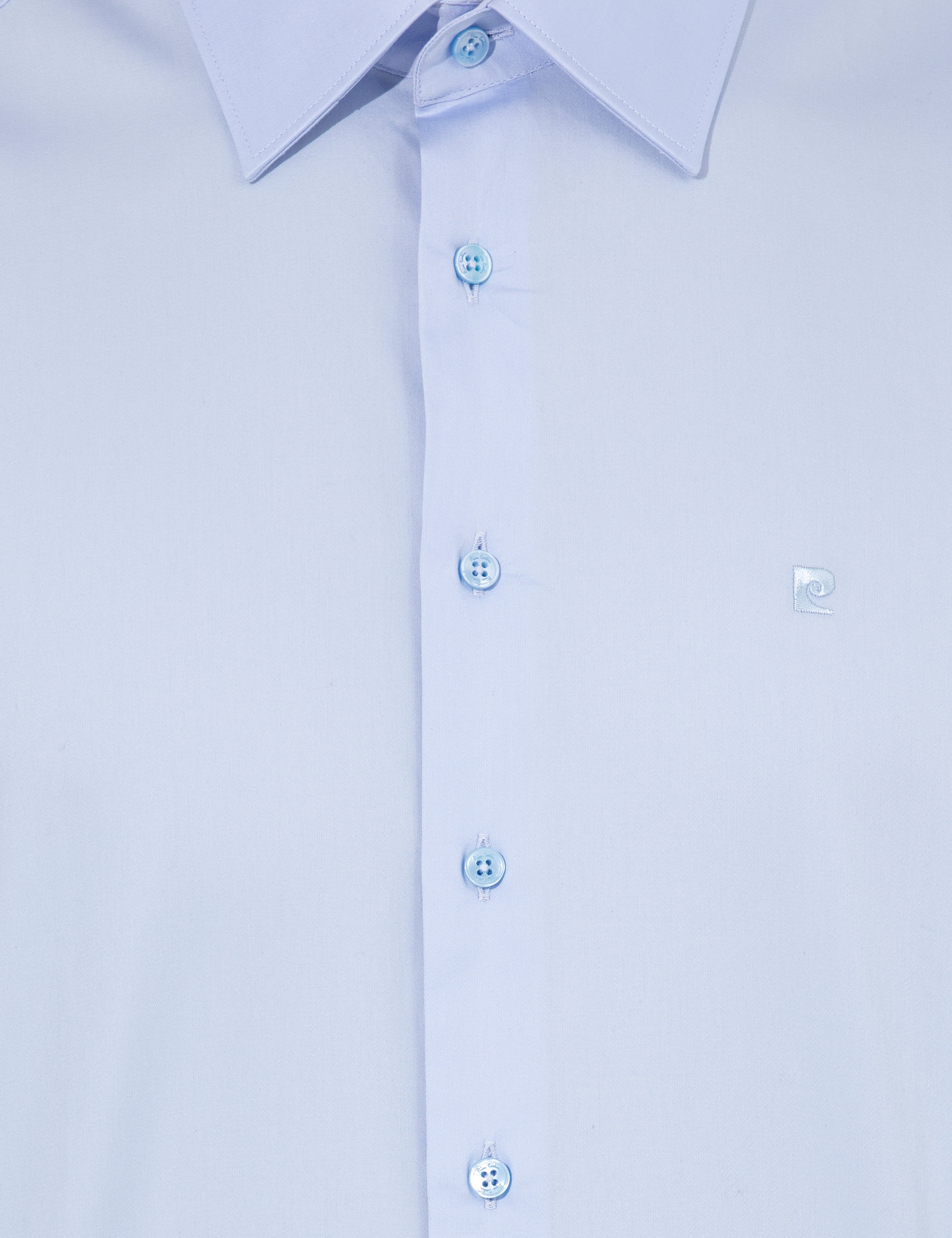 Koyu Mavi Slim Fit Uzun Kollu Klasik Gömlek - Image 6