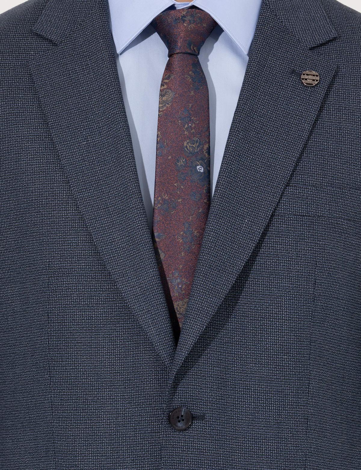Lacivert Slim Fit Takım Elbise - 50256458041