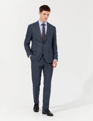 Lacivert Slim Fit Takım Elbise