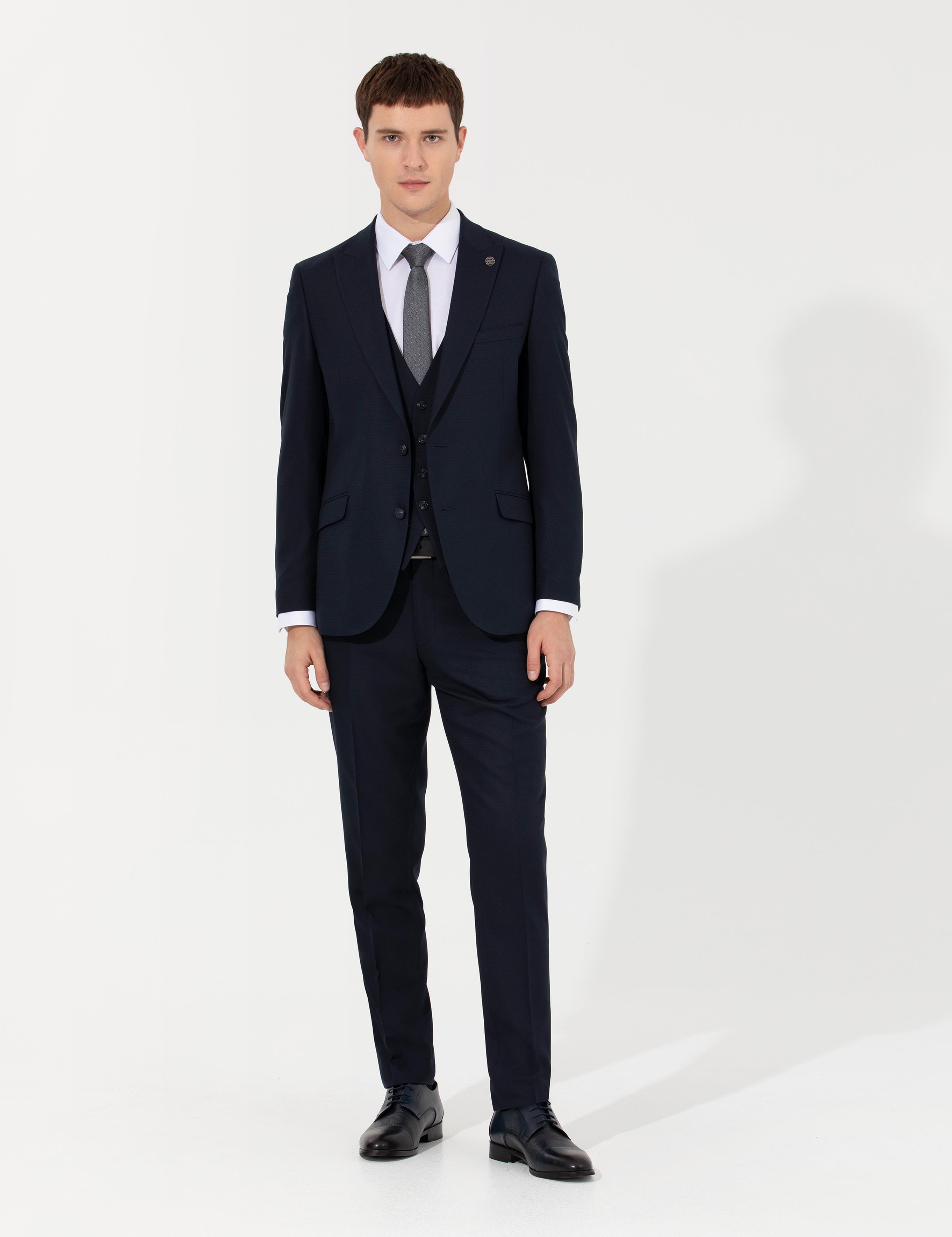 Lacivert Ex. Slim Fit Takım Elbise