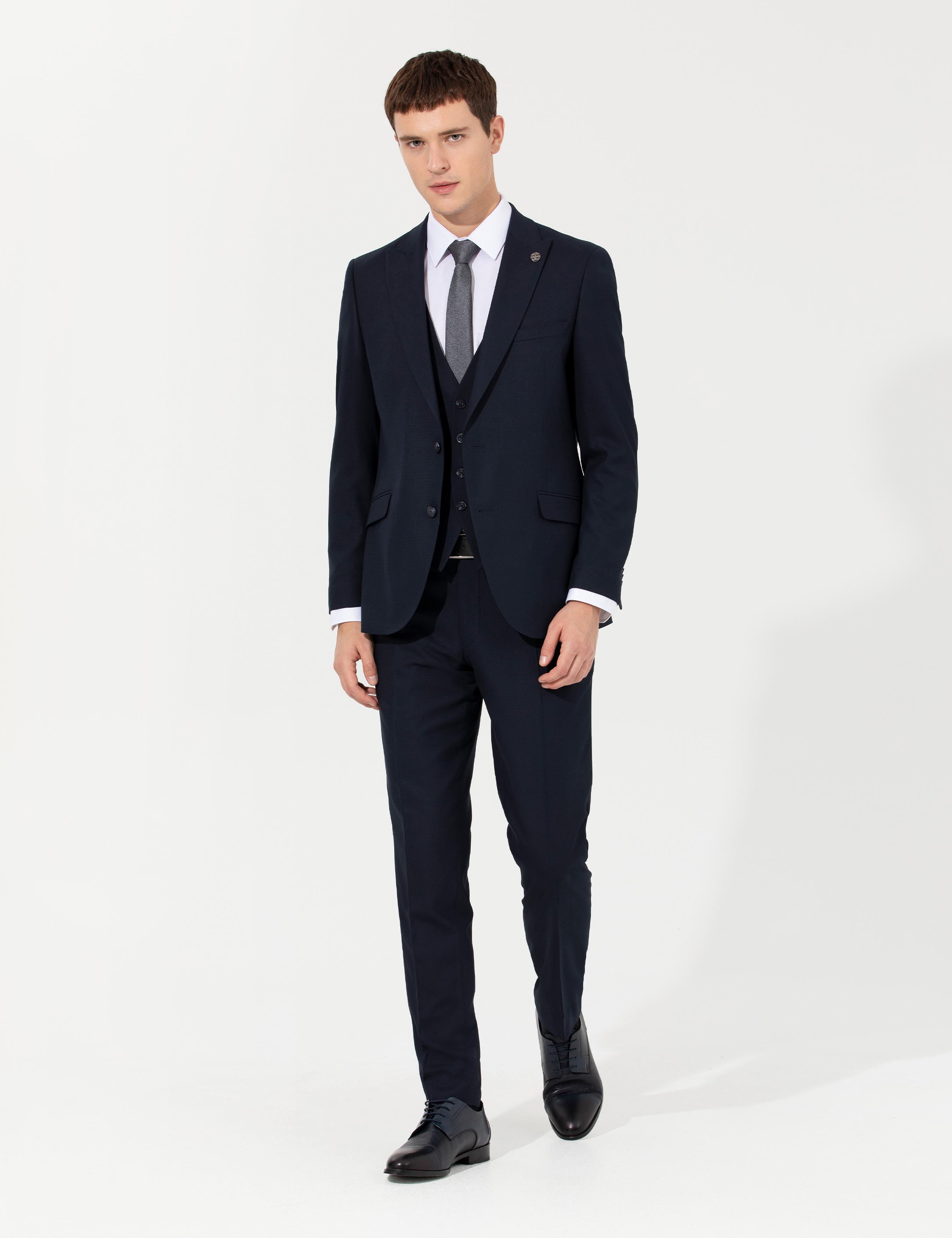 Lacivert Ex. Slim Fit Takım Elbise
