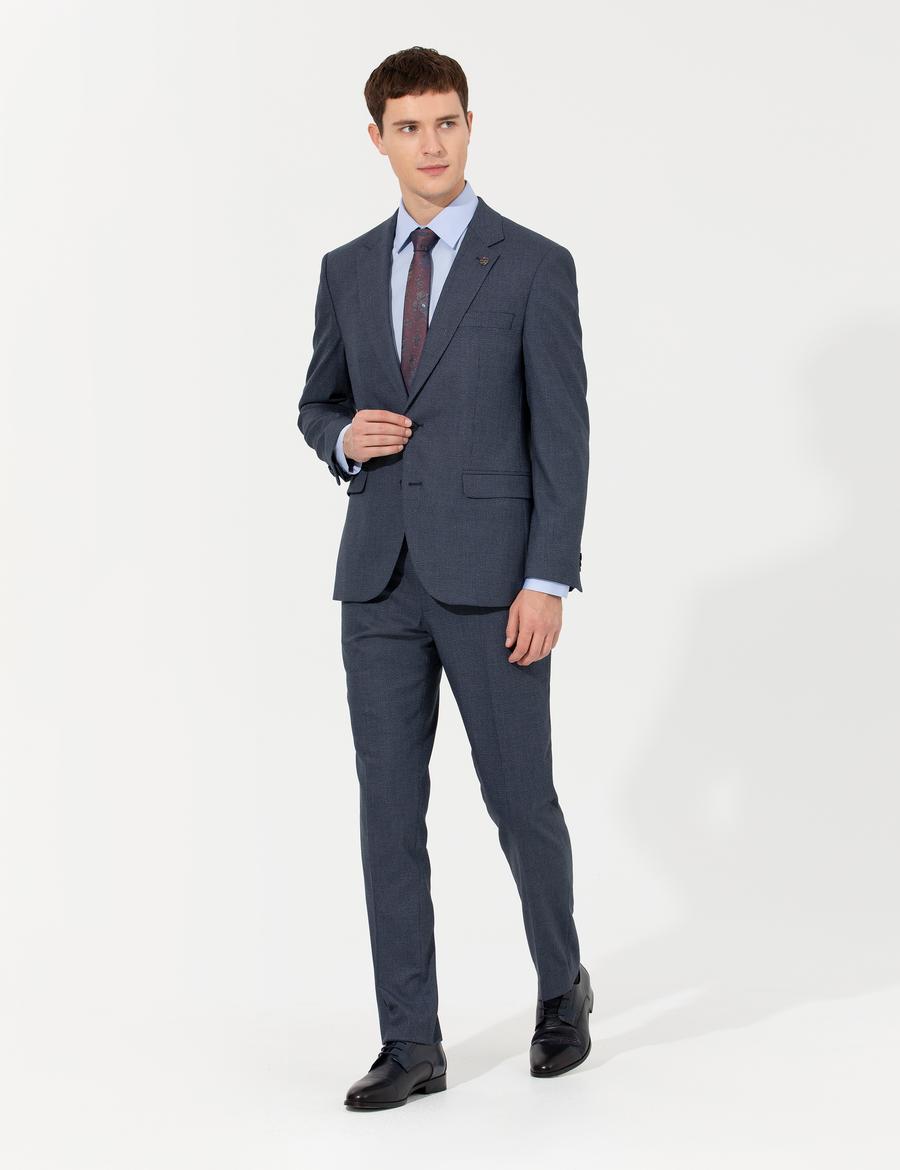 Lacivert Slim Fit Takım Elbise