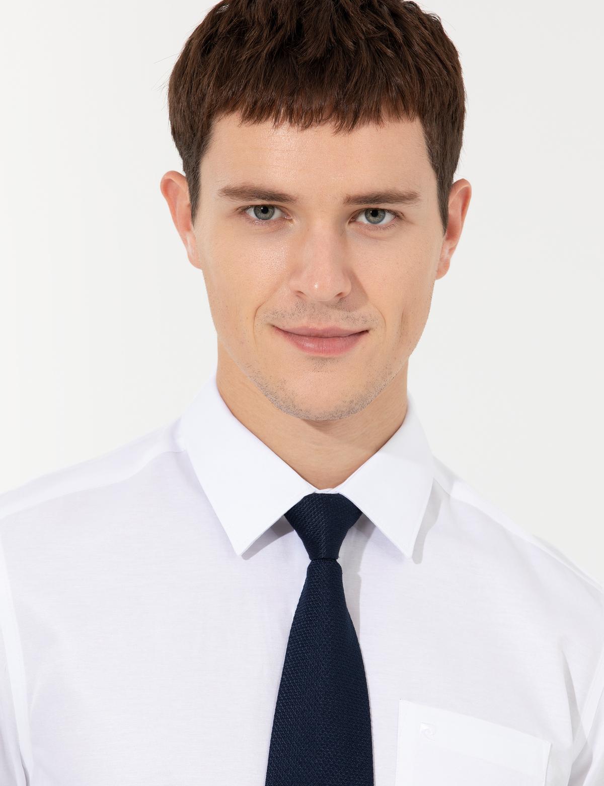 Beyaz Regular Fit Uzun Kollu Basic Gömlek - 50251186005