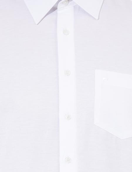 Beyaz Regular Fit Uzun Kollu Basic Gömlek - 50251186005