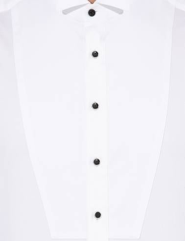 Beyaz Ex. Slim Fit Smokin Gömlek