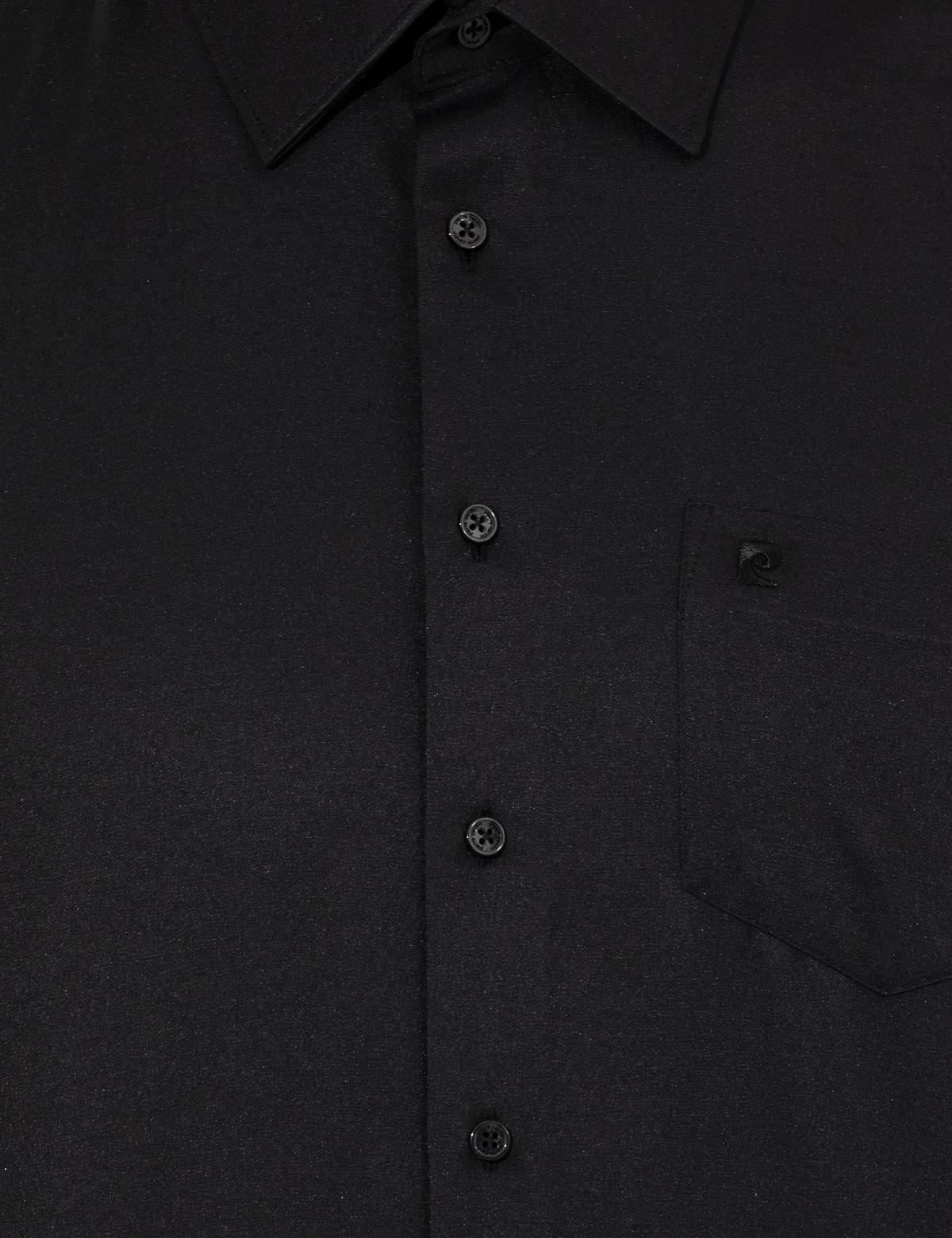 Siyah Regular Fit Uzun Kollu Basic Gömlek - 50251186015