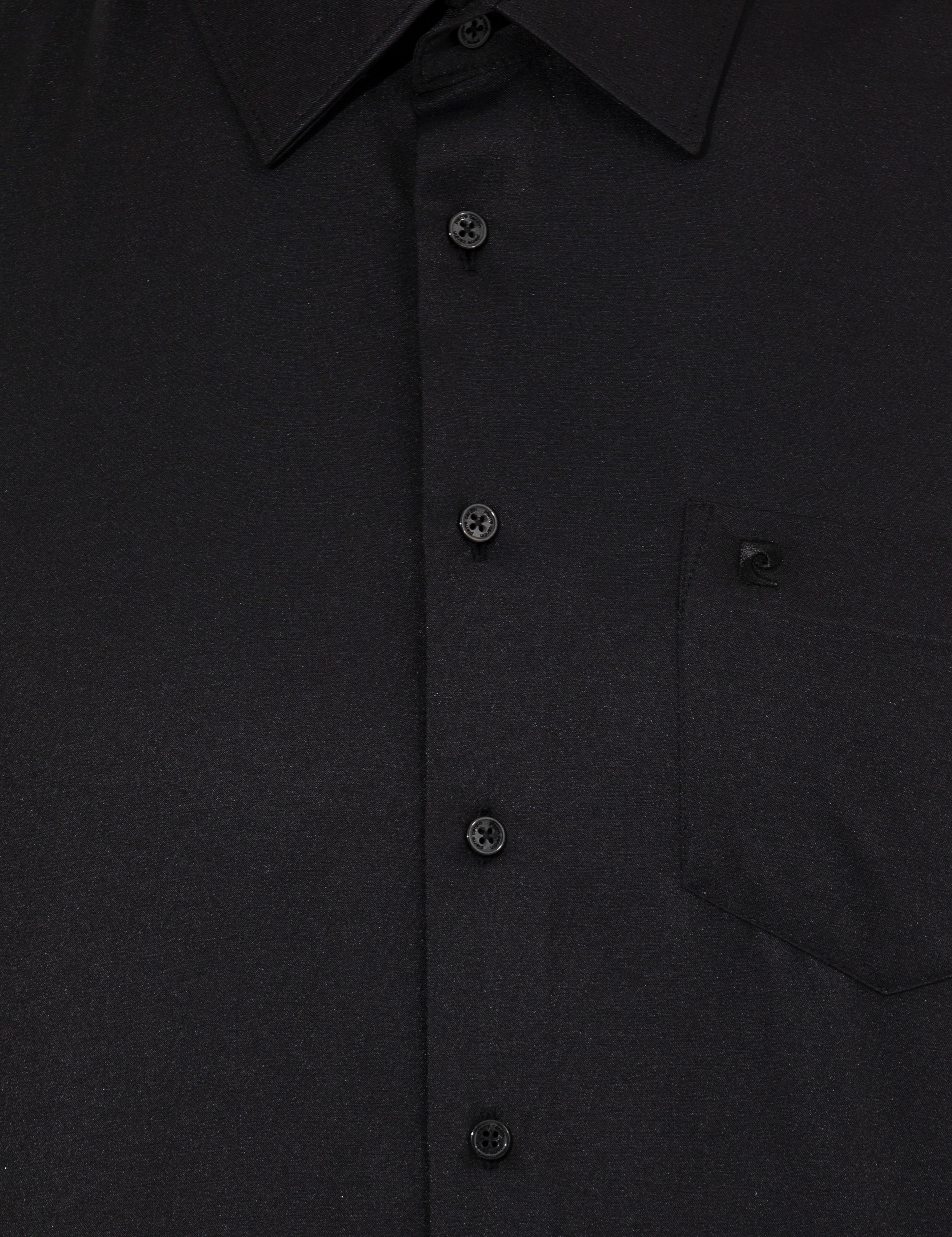 Siyah Regular Fit Uzun Kollu Basic Gömlek