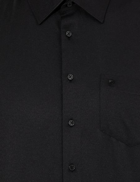 Siyah Regular Fit Uzun Kollu Basic Gömlek - 50251186015