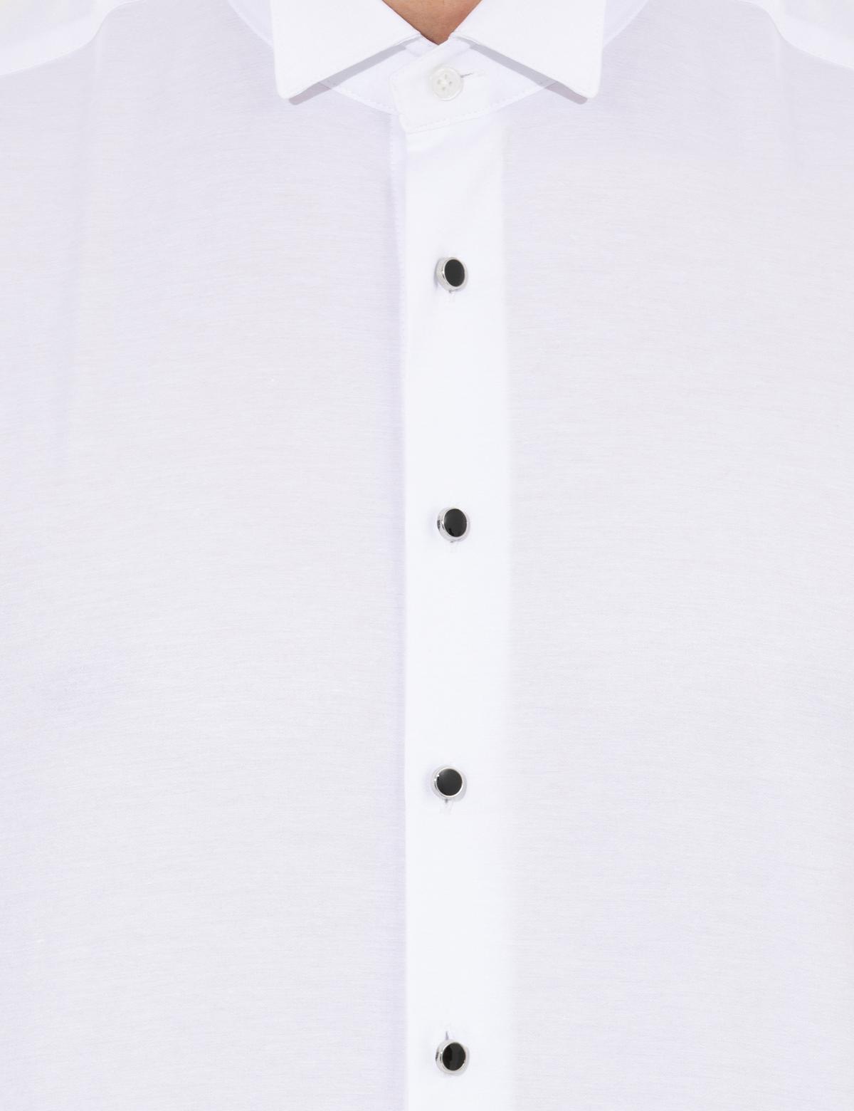 Beyaz Slim Fit Smokin Gömlek - 50251065007