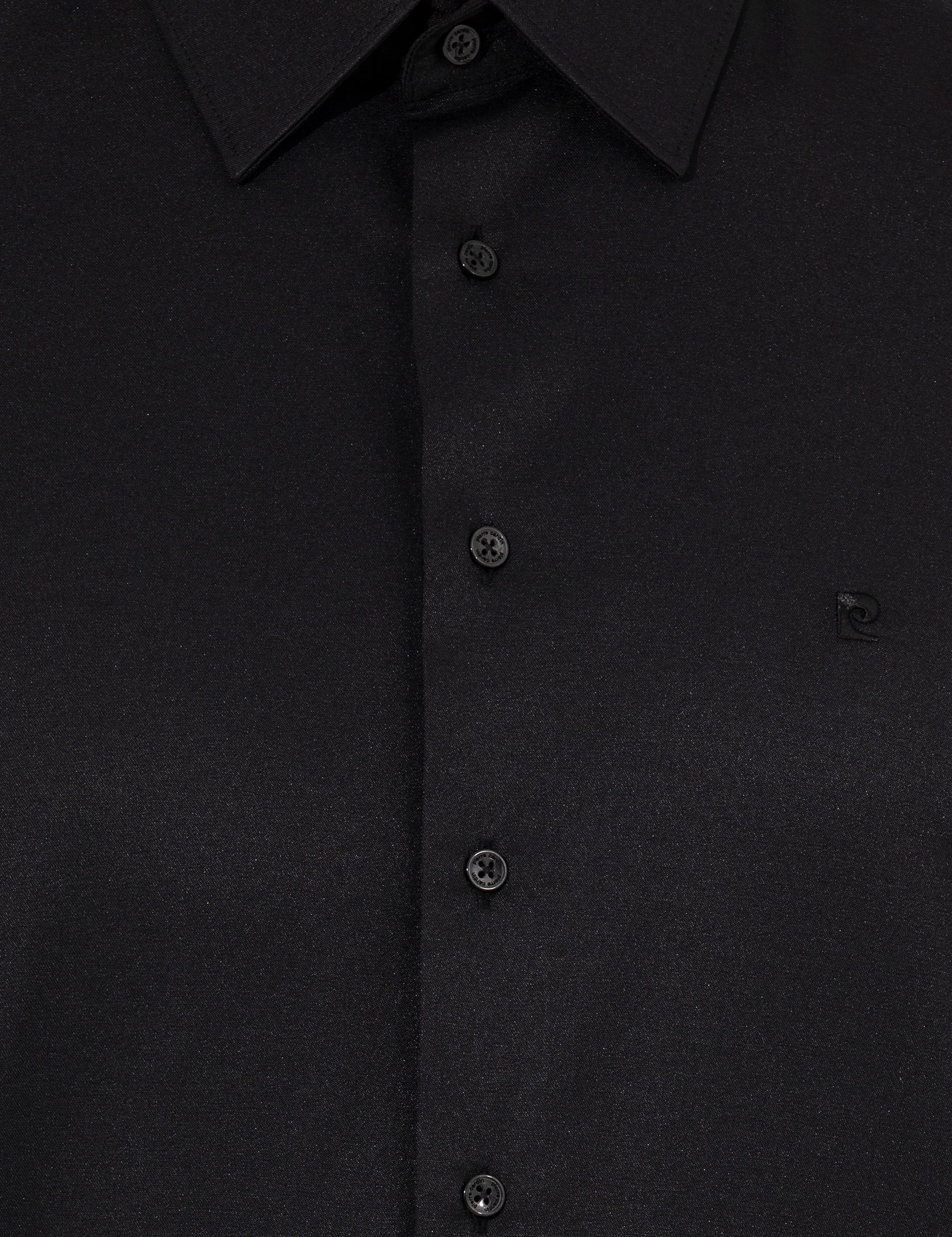 Siyah Slim Fit Uzun Kollu Basic Gömlek
