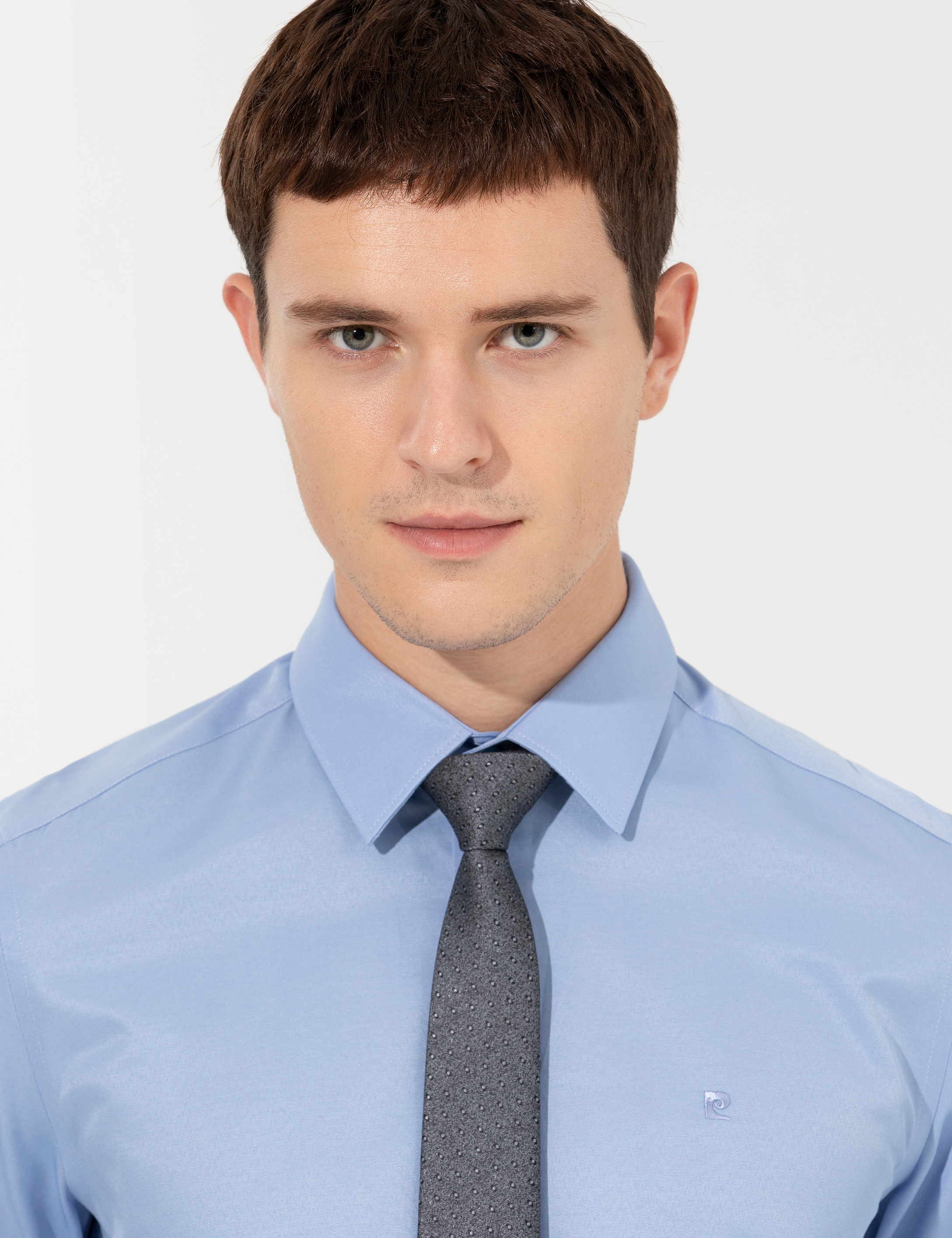 Mavi Slim Fit Uzun Kollu Basic Gömlek - Image 2