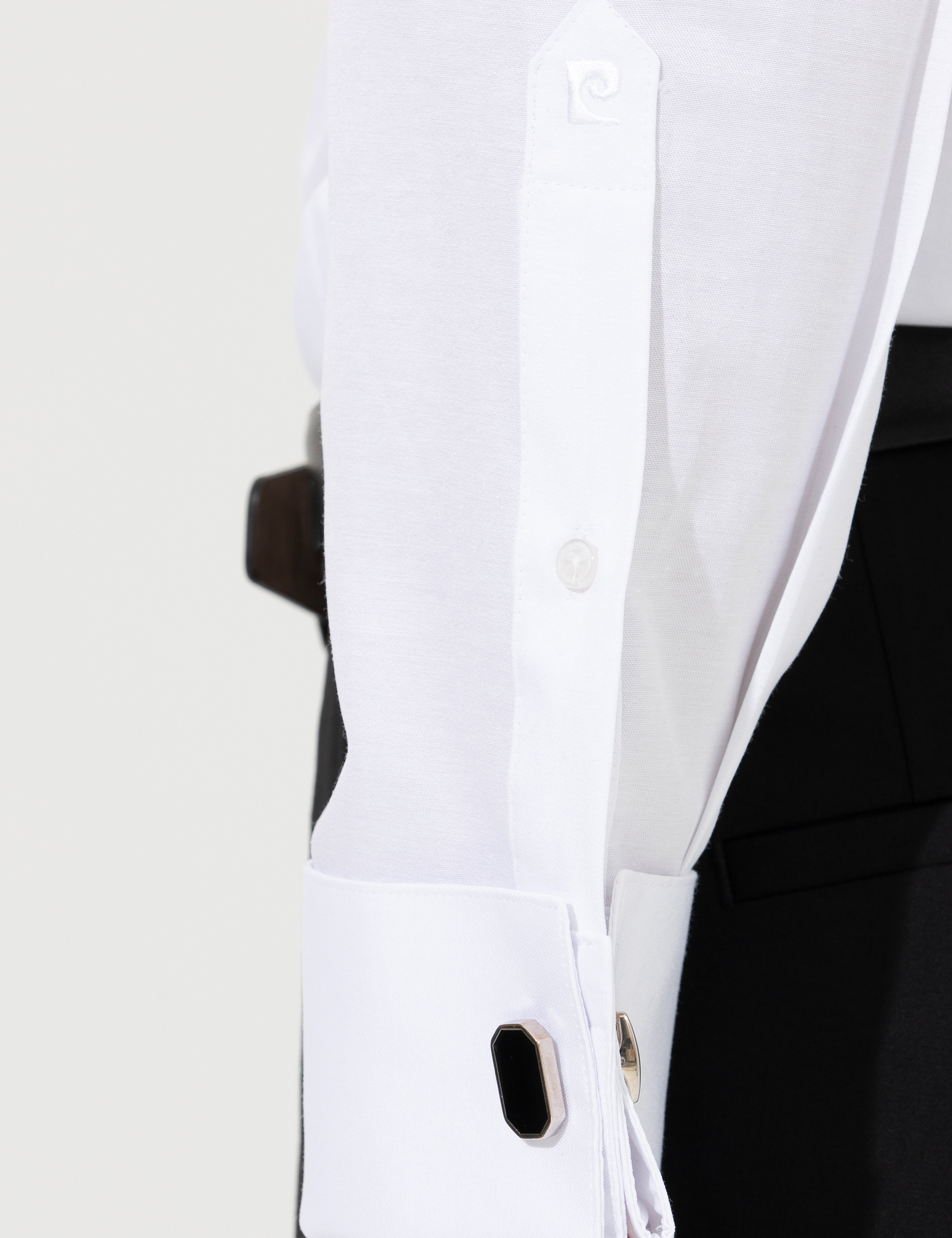 Pierre Cardin Beyaz Slim Fit Smokin Gömlek görsel 7