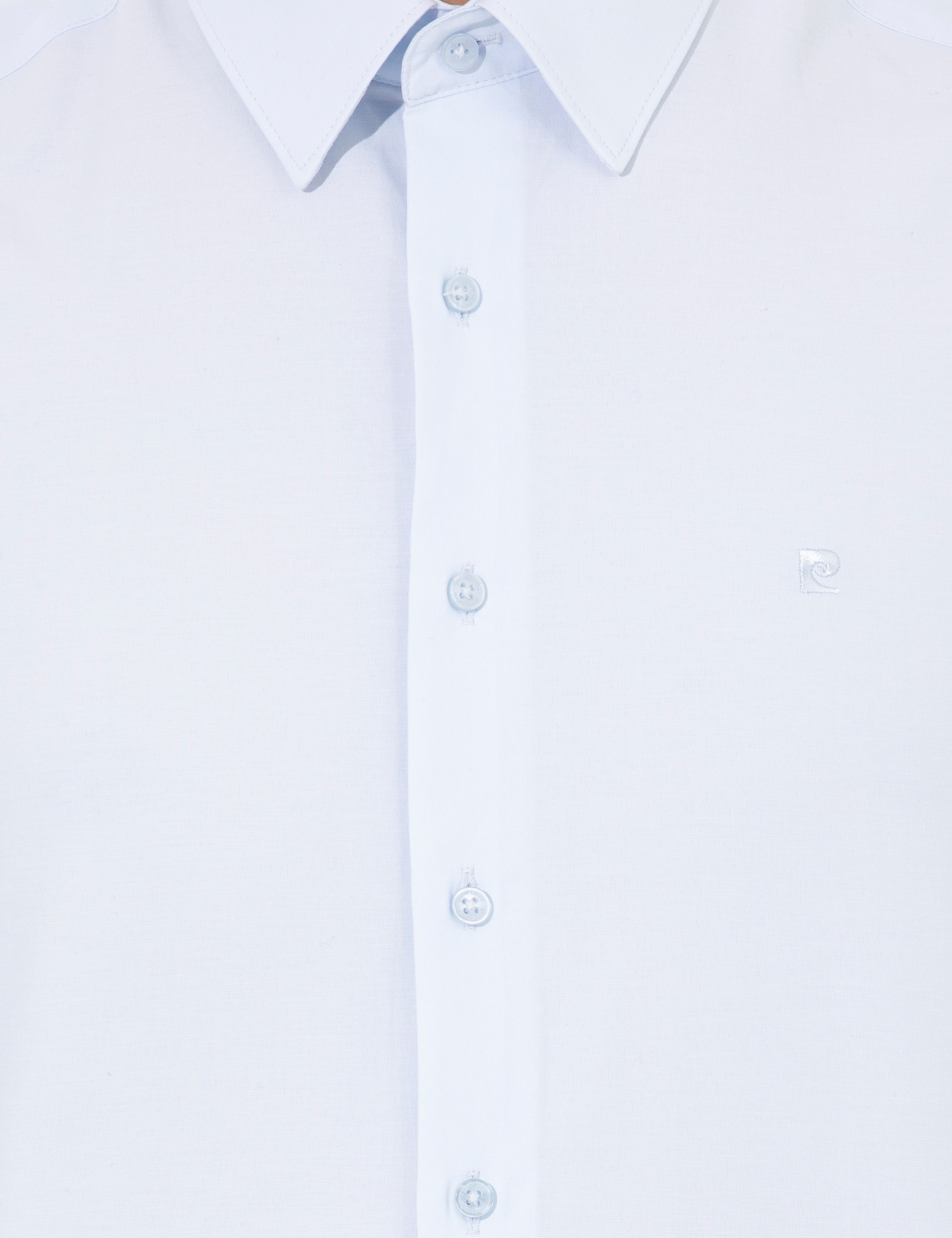 Açık Mavi Slim Fit Uzun Kollu Basic Gömlek - Image 6