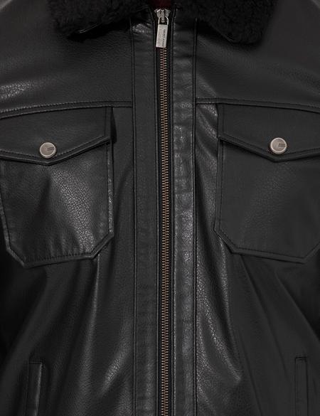 Siyah Deri Ceket - 50262422014