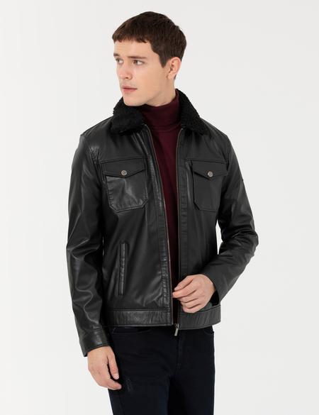 Siyah Deri Ceket - 50262422014