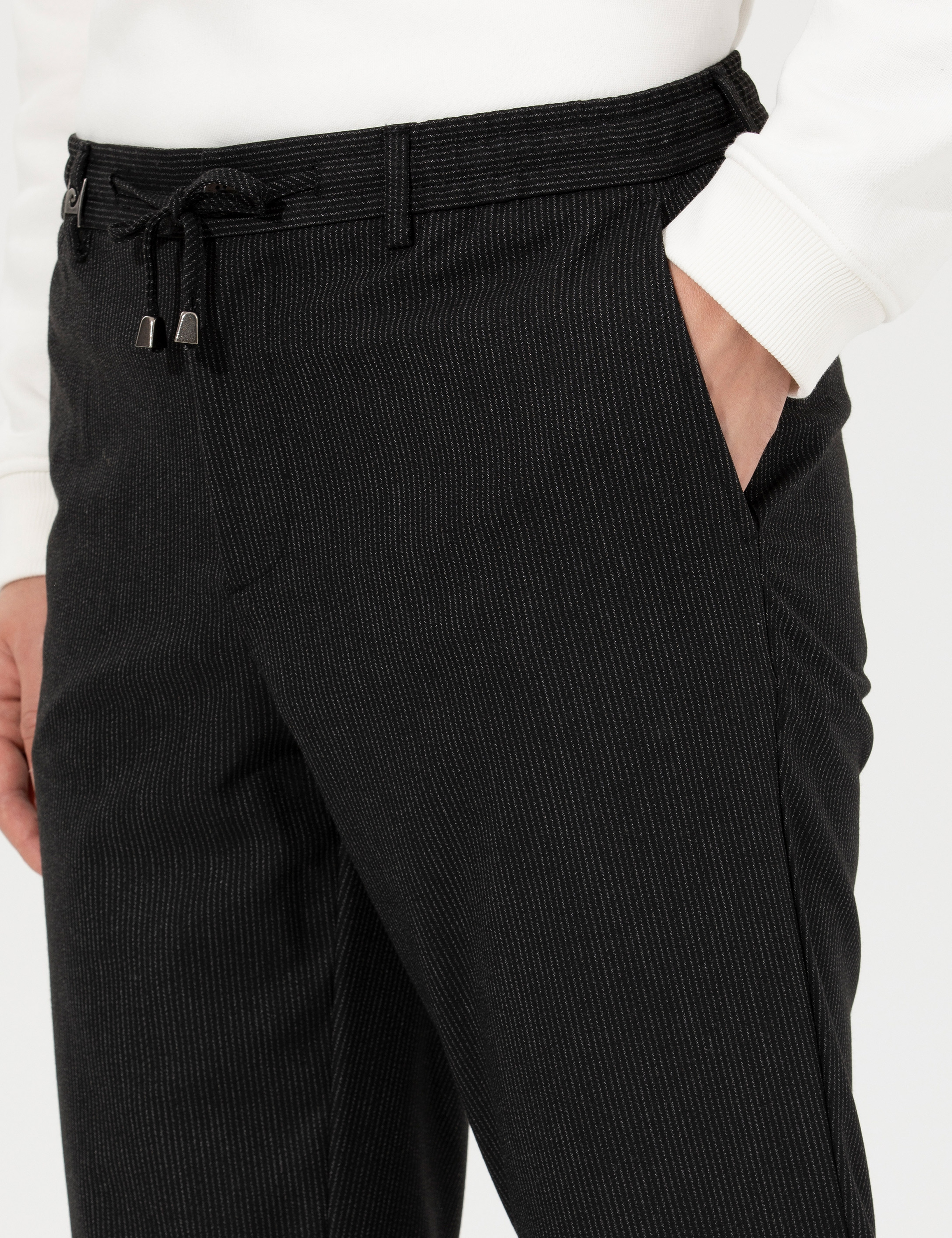 Siyah Slim Fit Kumaş Pantolon