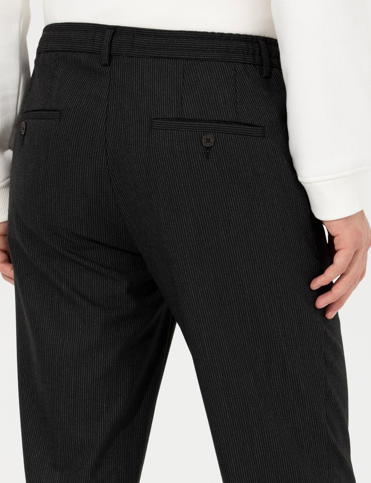 Siyah Slim Fit Kumaş Pantolon - 50257491015