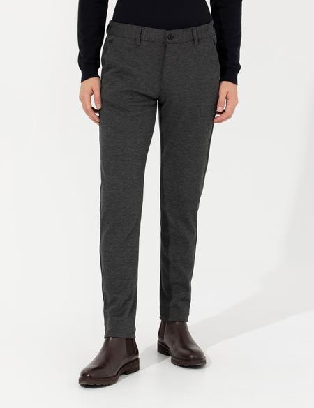 Antrasit Slim Fit Kanvas Pantolon - 50263551027
