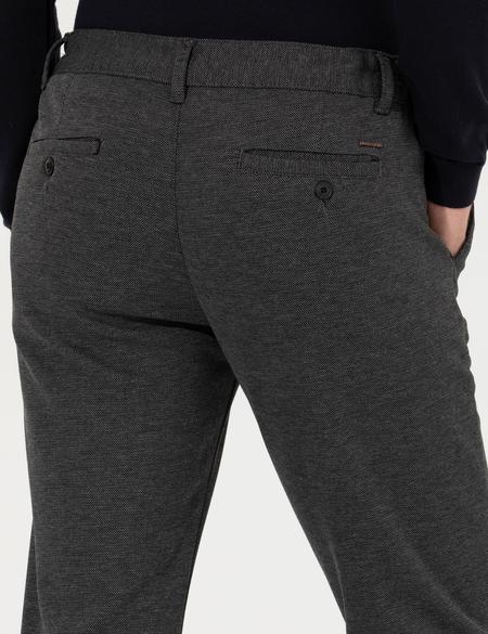 Antrasit Slim Fit Kanvas Pantolon - 50263551027