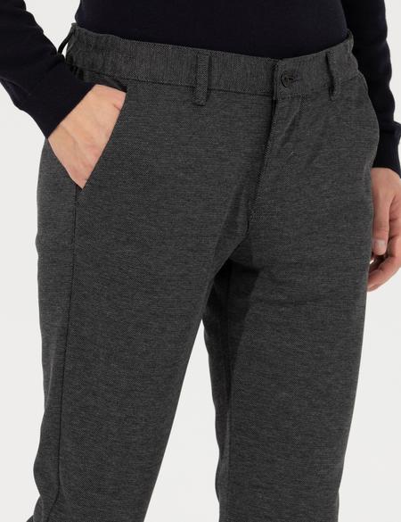Antrasit Slim Fit Kanvas Pantolon - 50263551027