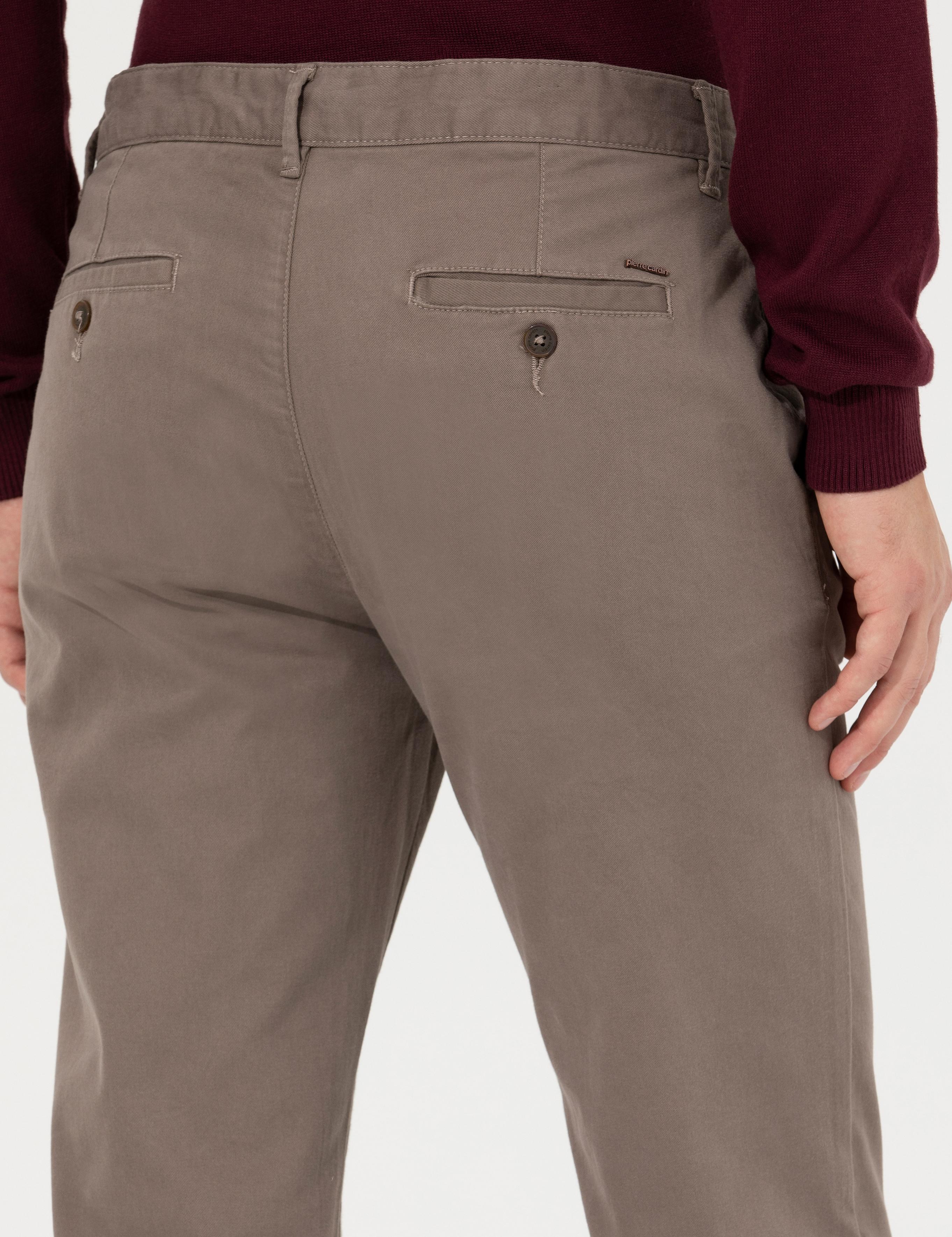 Açık Kahverengi Regular Fit Kanvas Pantolon