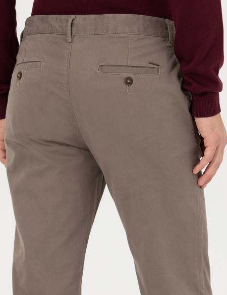 Açık Kahverengi Regular Fit Kanvas Pantolon - 50259782285