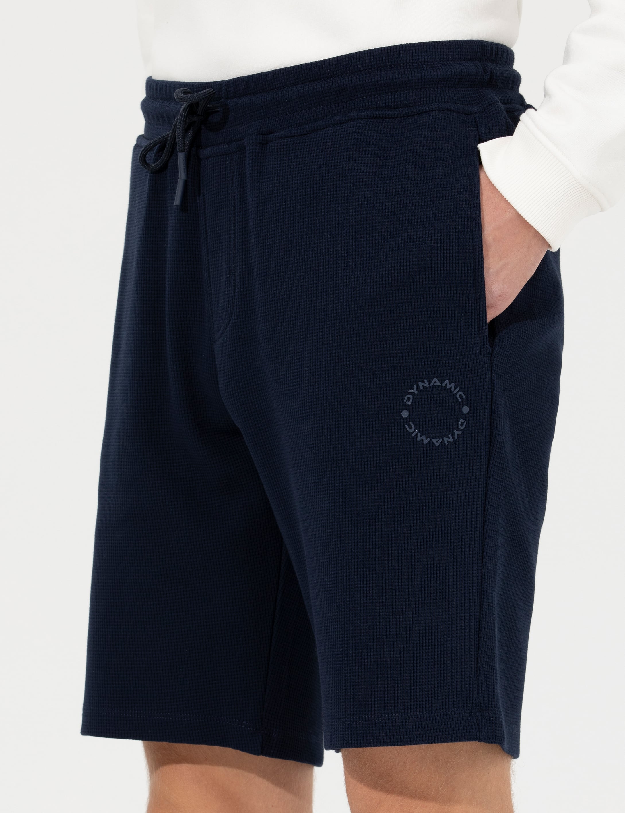 Lacivert Slim Fit Örme Şort - Image 6