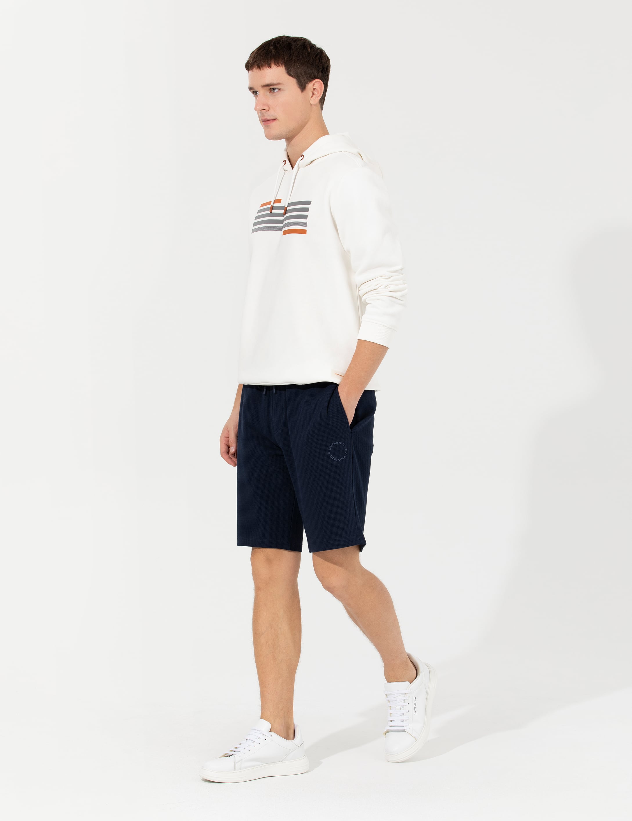 Lacivert Slim Fit Örme Şort