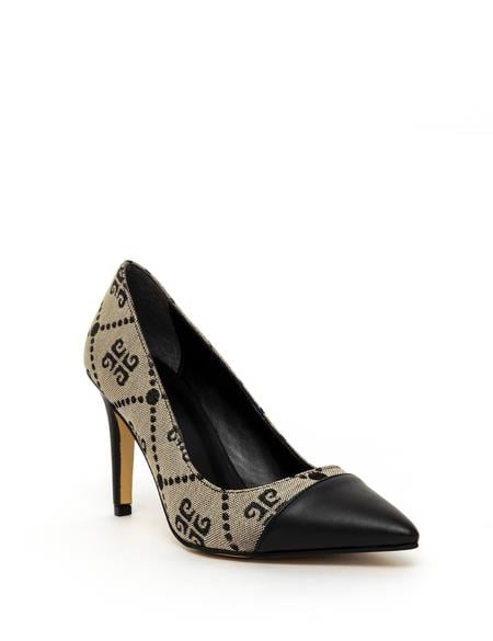 Siyah Topuklu Ayakkabı - 50259658005