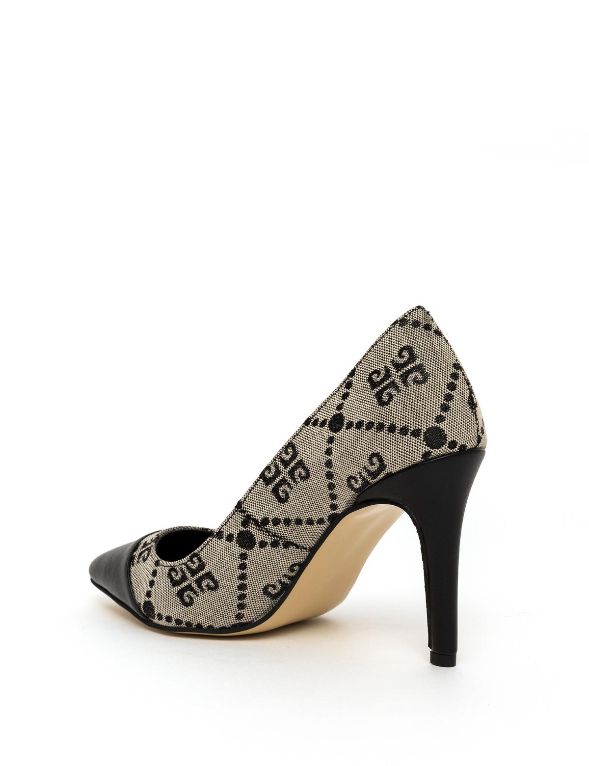 Siyah Topuklu Ayakkabı - 50259658005