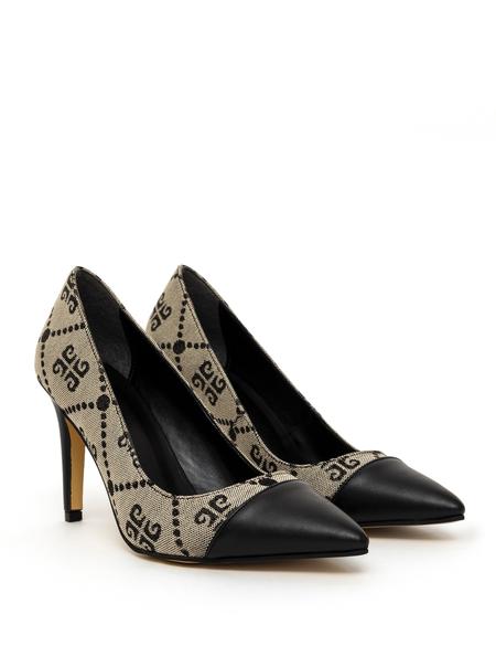 Siyah Topuklu Ayakkabı - 50259658005