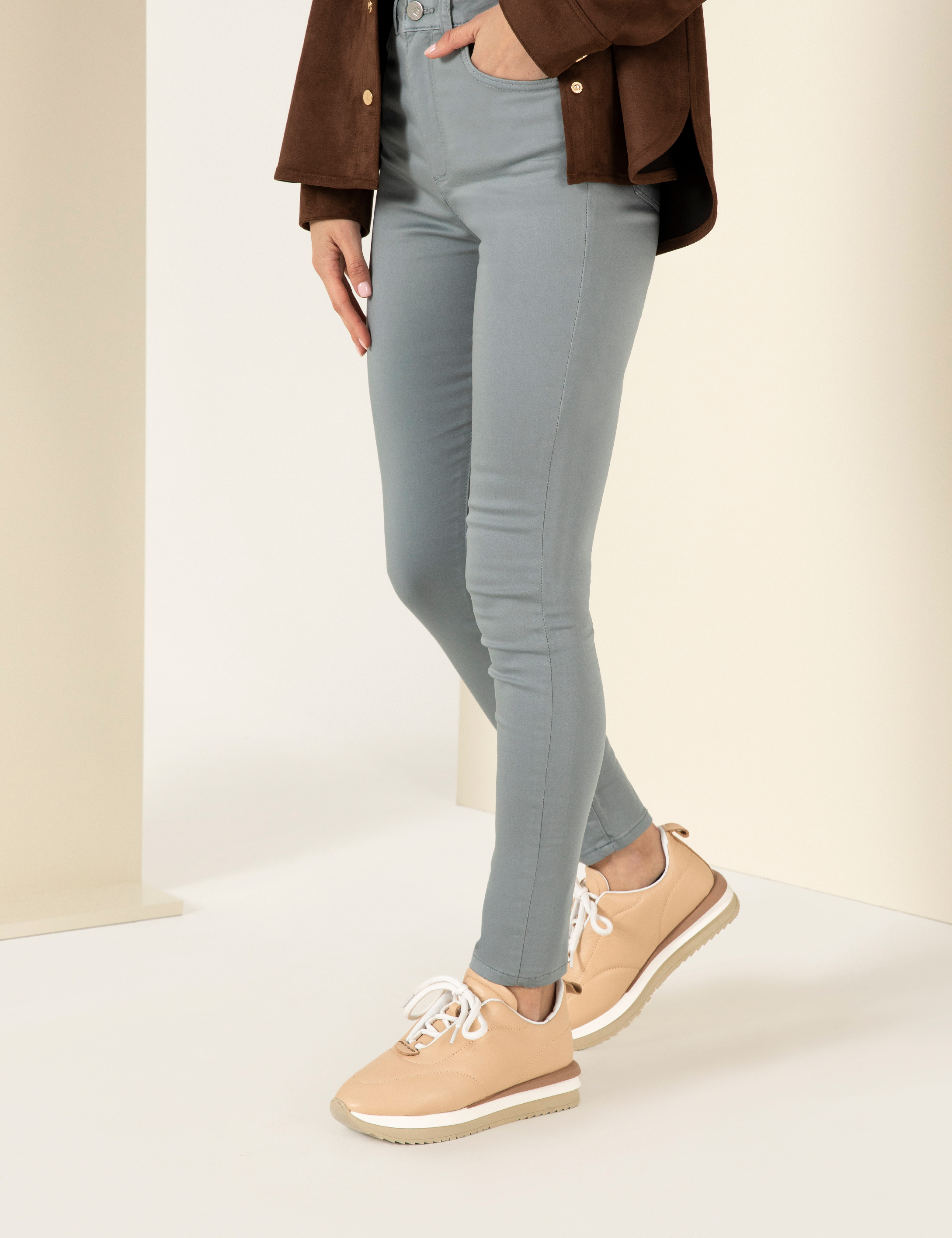 Pudra Deri Sneaker